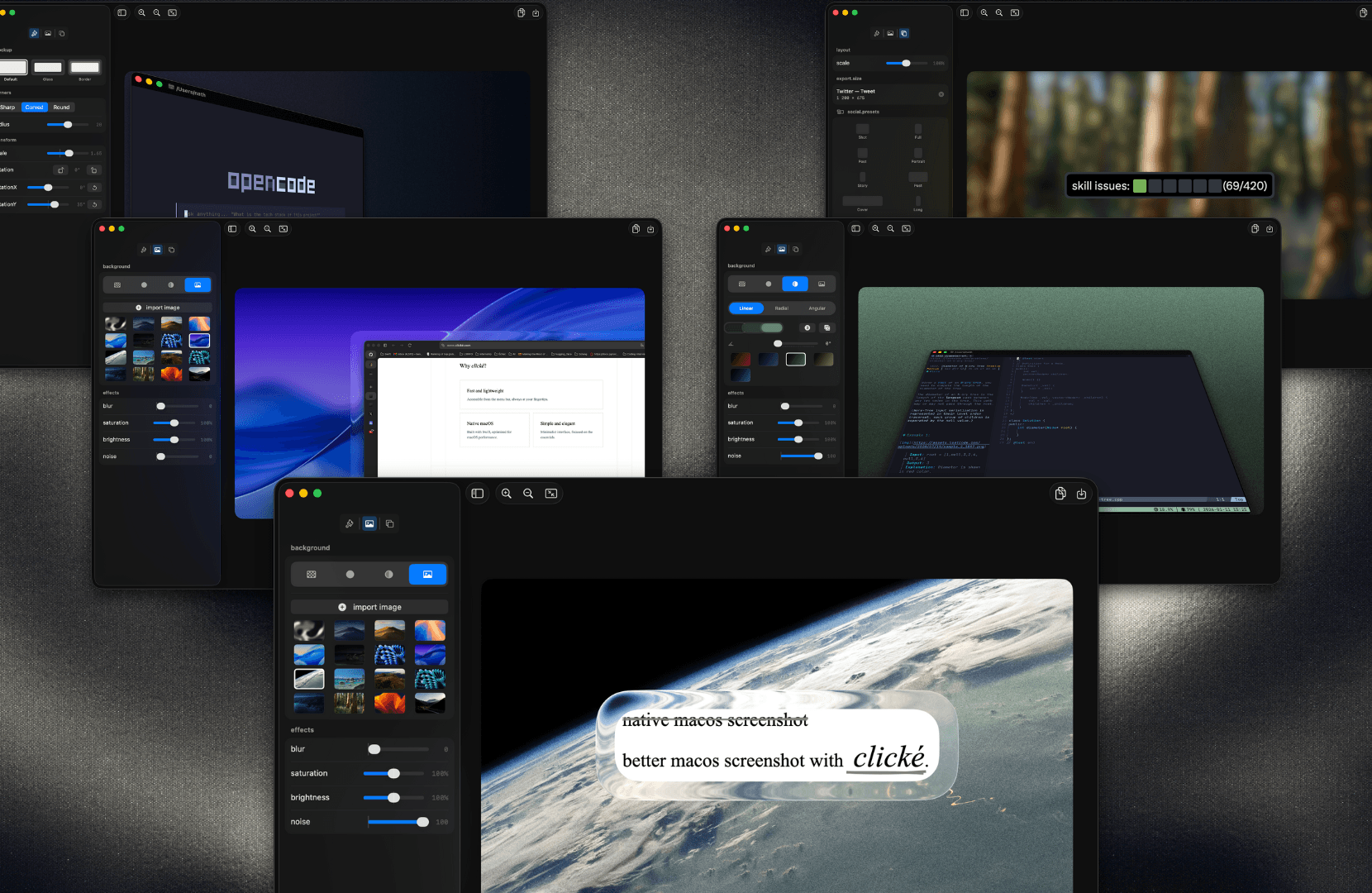 Clické banner website